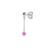 Shining Dot, Sterling Silver Earring (Sold INDIVIDUALLY)