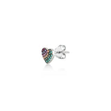 Cuore, Sterling Silver Earring (Sold INDIVIDUALLY)