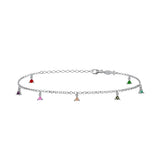 Linda, Sterling Silver Anklet