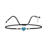 Cuore, Sterling Silver Bracelet (String)