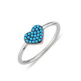 Cuore, Sterling Silver Ring