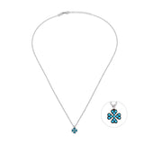 Good Luck Kiss, Sterling Silver Necklace