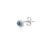 Nazar, Sterling Silver Earring (Sold INDIVIDUALLY)