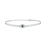 Mini Eye, Sterling Silver Bracelet