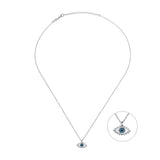Mini Eye, Sterling Silver Necklace