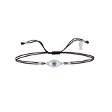 Mini Eye, Sterling Silver Bracelet (String)