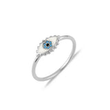 Mini Eye, Sterling Silver Ring