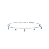 Claudia, Sterling Silver Anklet